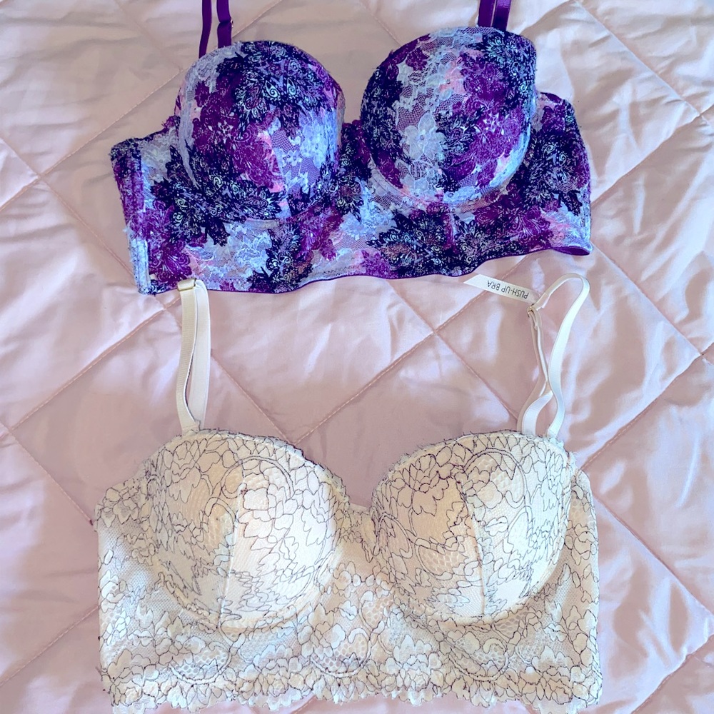 Two push up bras